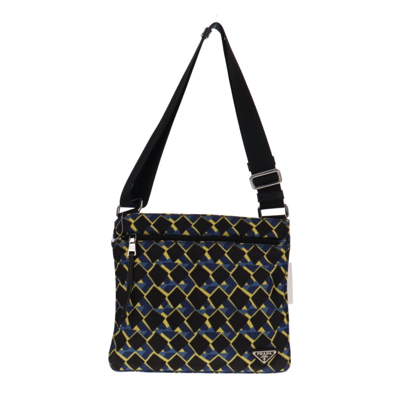 Prada Printed Abstract Messenger Bag