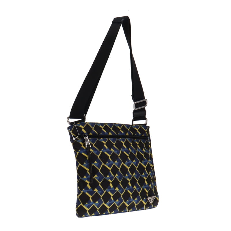 Prada Printed Abstract Messenger Bag