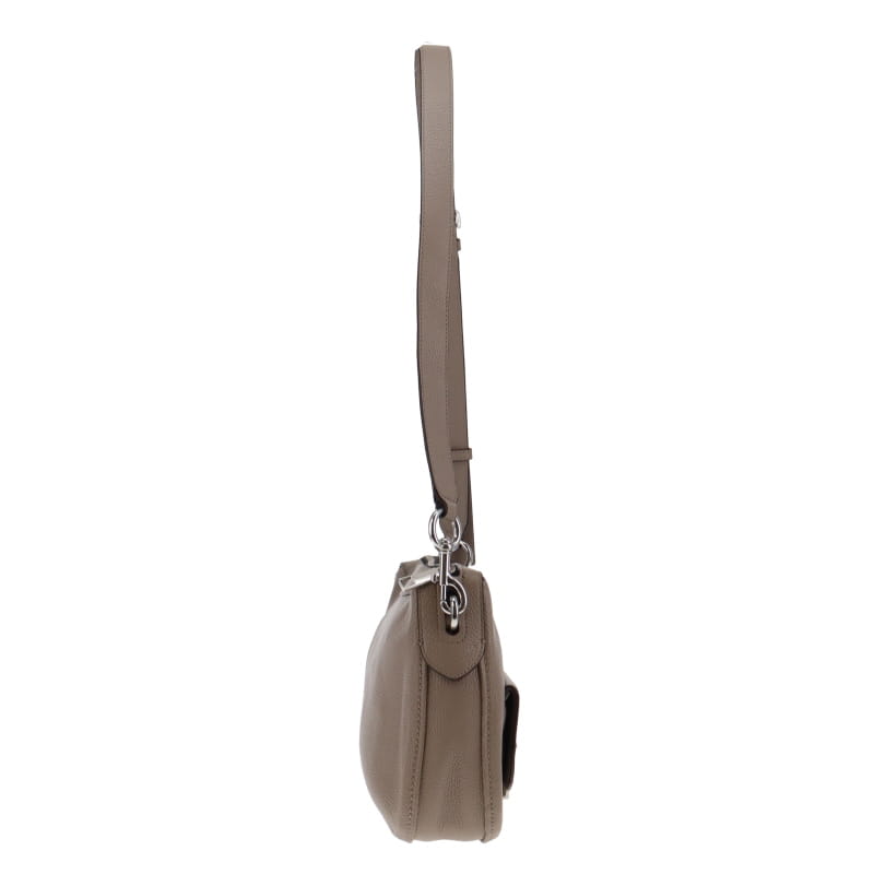 Marc Jaocbs Taupe Lock That Leather Messenger Bag