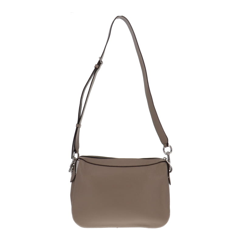 Marc Jaocbs Taupe Lock That Leather Messenger Bag
