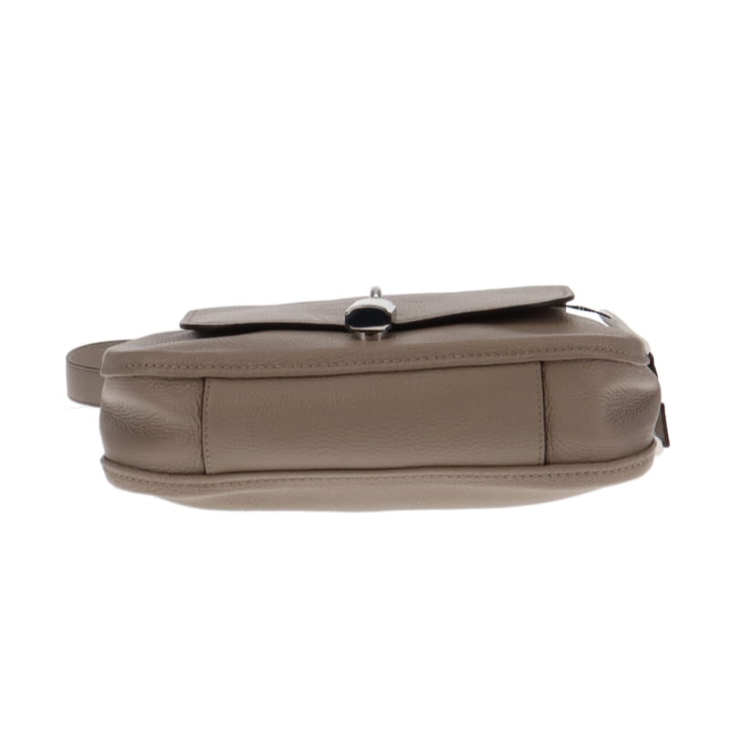 Marc Jaocbs Taupe Lock That Leather Messenger Bag