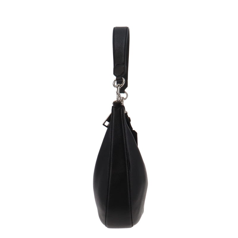 Marc Jacobs Black Grained Leather Recruit Hobo SH