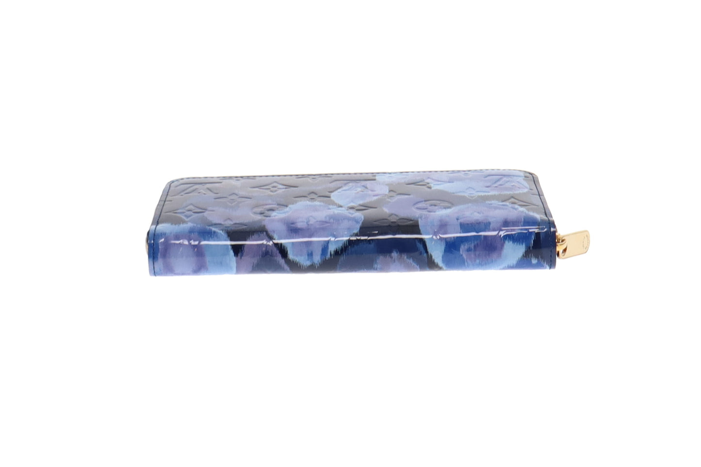 Louis Vuitton Blue Ikat Vernis Long Zippy Wallet CA0123