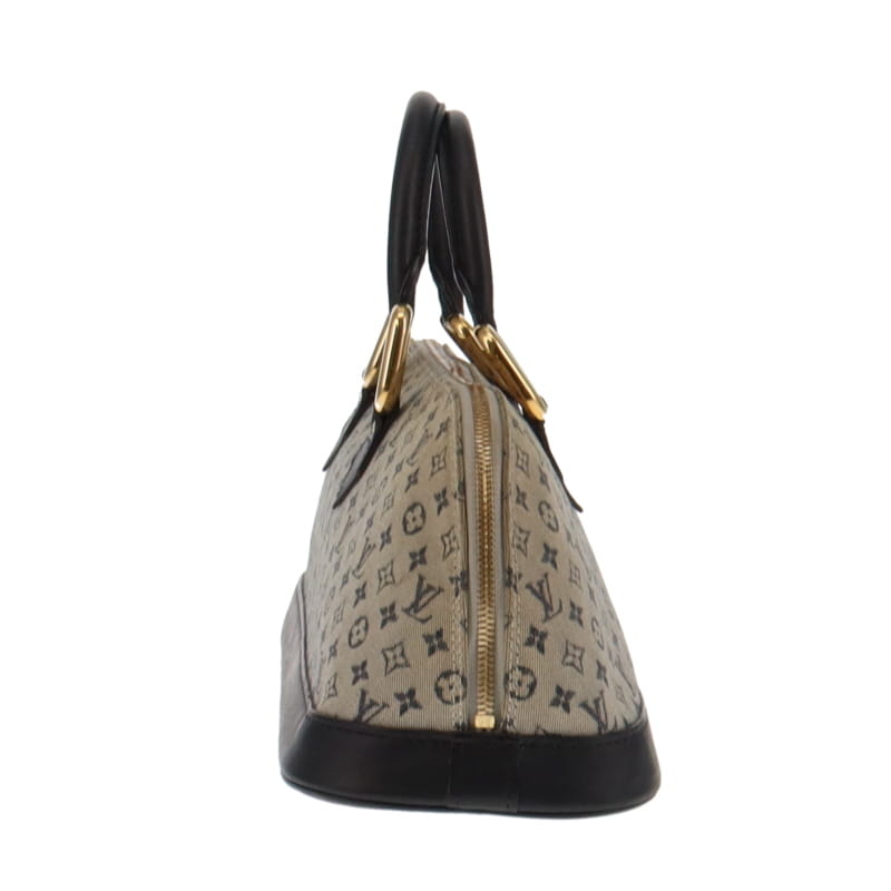 Louis Vuitton Blue Mini Lin Horizontal Alma MI0091