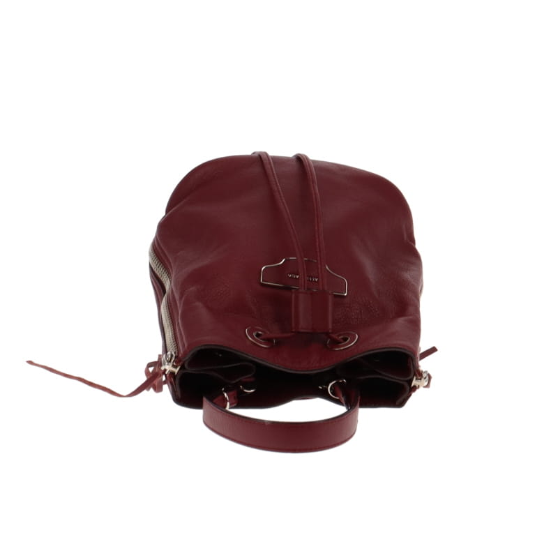Balenciaga Papier Plate Bucket Bag Burgundy FW 2015