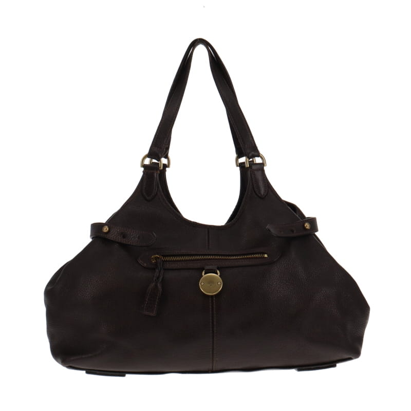 Mulberry Choc Brown Darwin Leather Somerset Tote