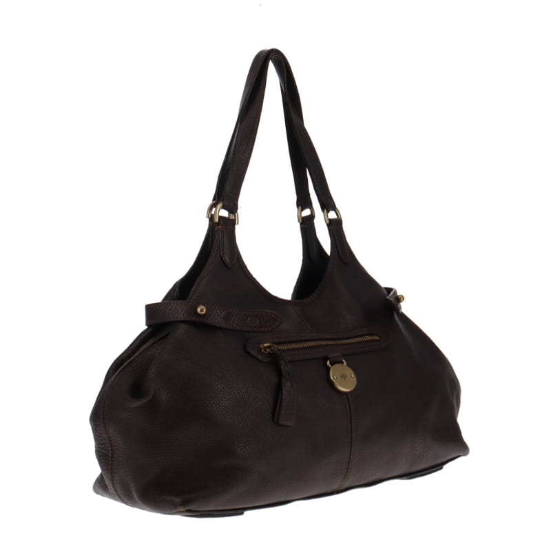 Mulberry Choc Brown Darwin Leather Somerset Tote