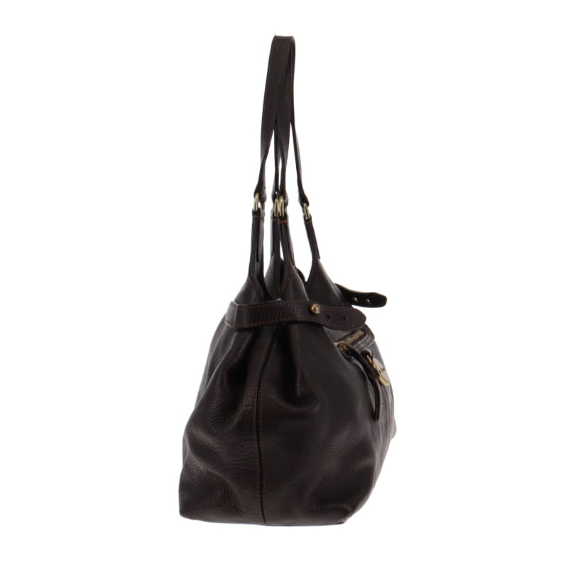 Mulberry Choc Brown Darwin Leather Somerset Tote