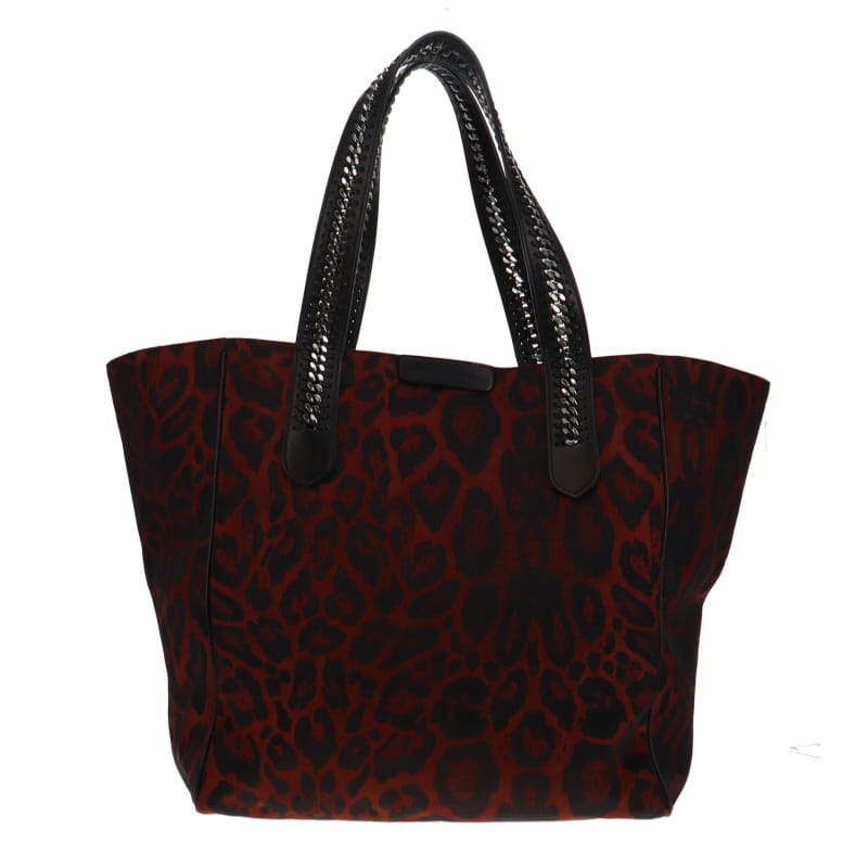 Stella McCartney Red Leopard Falabella Go Tote