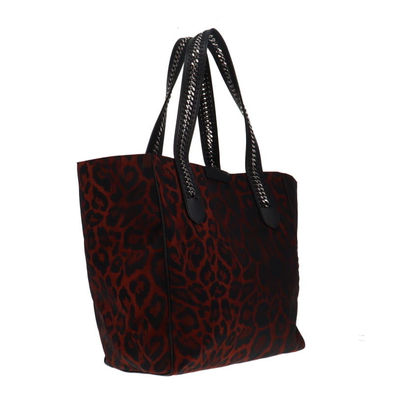Stella McCartney Red Leopard Falabella Go Tote