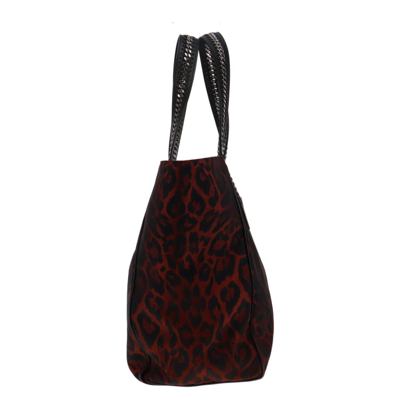 Stella McCartney Red Leopard Falabella Go Tote