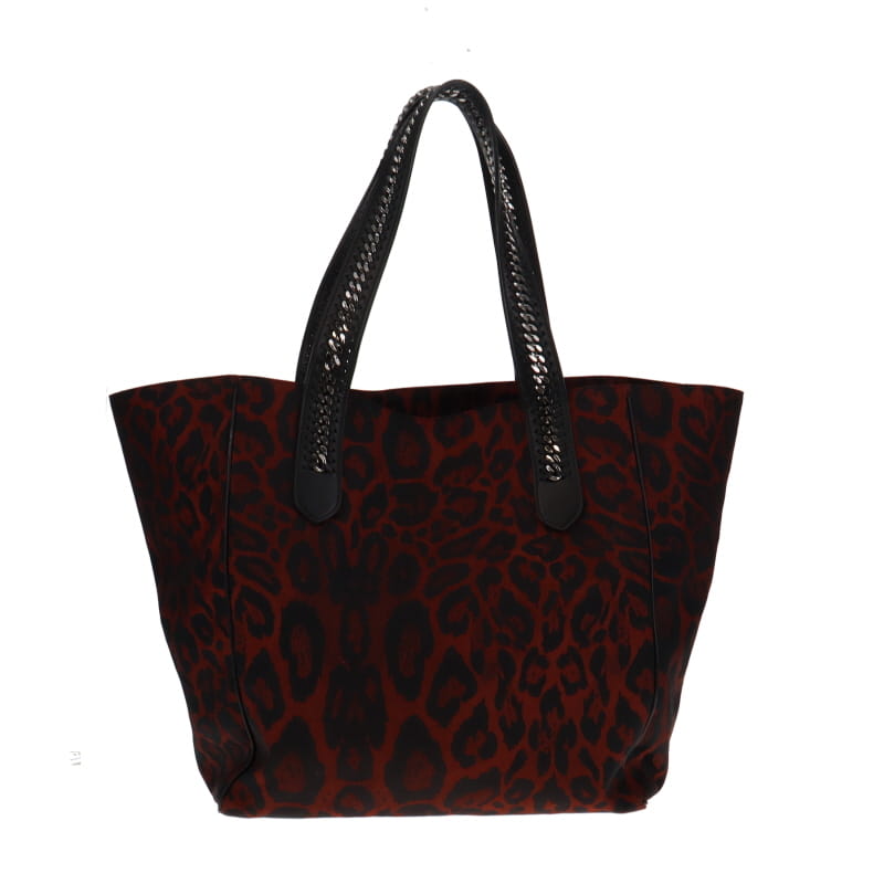 Stella McCartney Red Leopard Falabella Go Tote