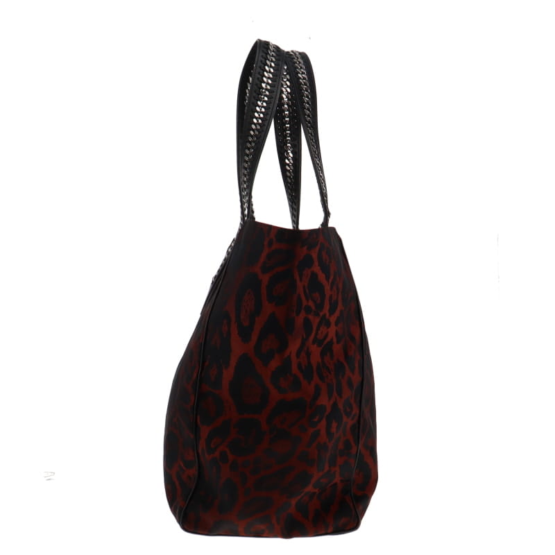 Stella McCartney Red Leopard Falabella Go Tote