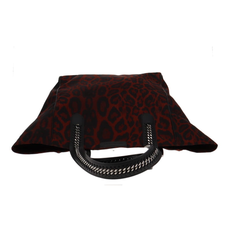 Stella McCartney Red Leopard Falabella Go Tote