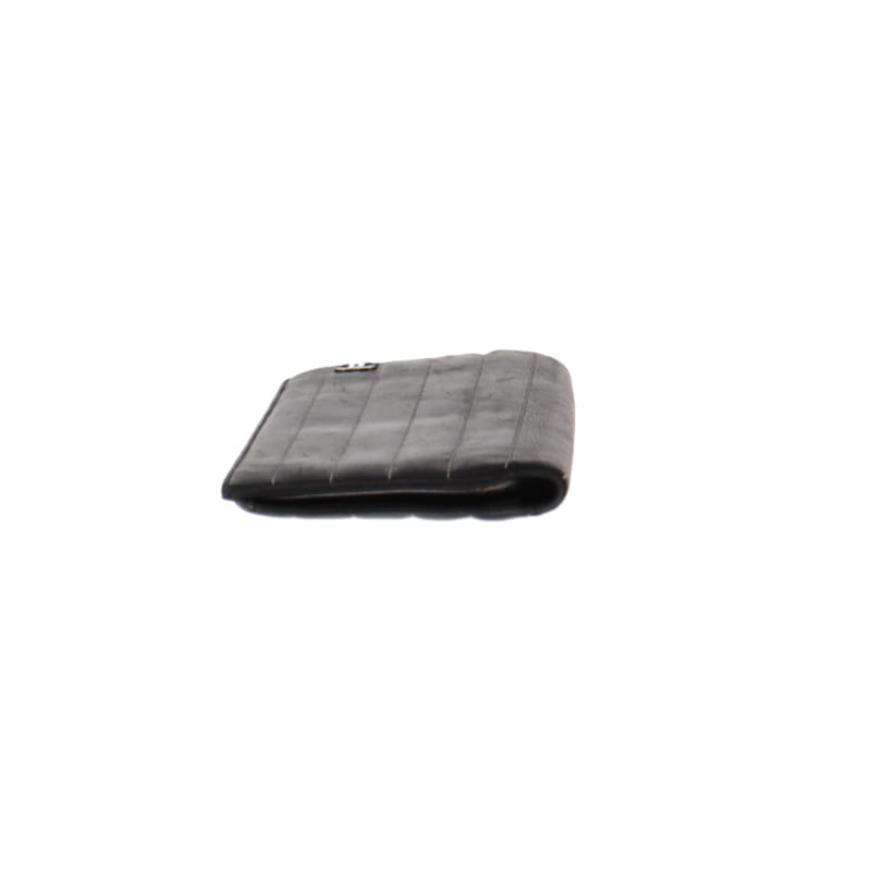 Chanel Black Mademoiselle Ligne Vertical Quilt Wallet