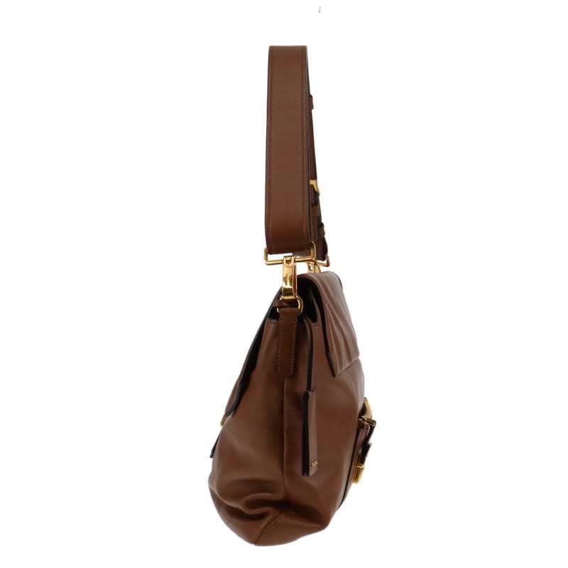 Miu Miu Nappa Soft Tan Leather East West Shoulder Bag