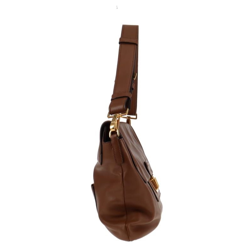 Miu Miu Nappa Soft Tan Leather East West Shoulder Bag