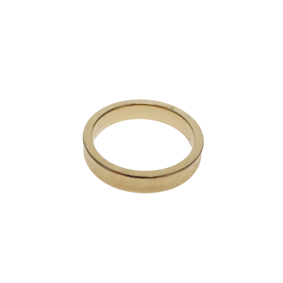 Tiffany & Co 18K Gold Narrow 1837 Ring with Diamonds RRP €2100 (Size 56)