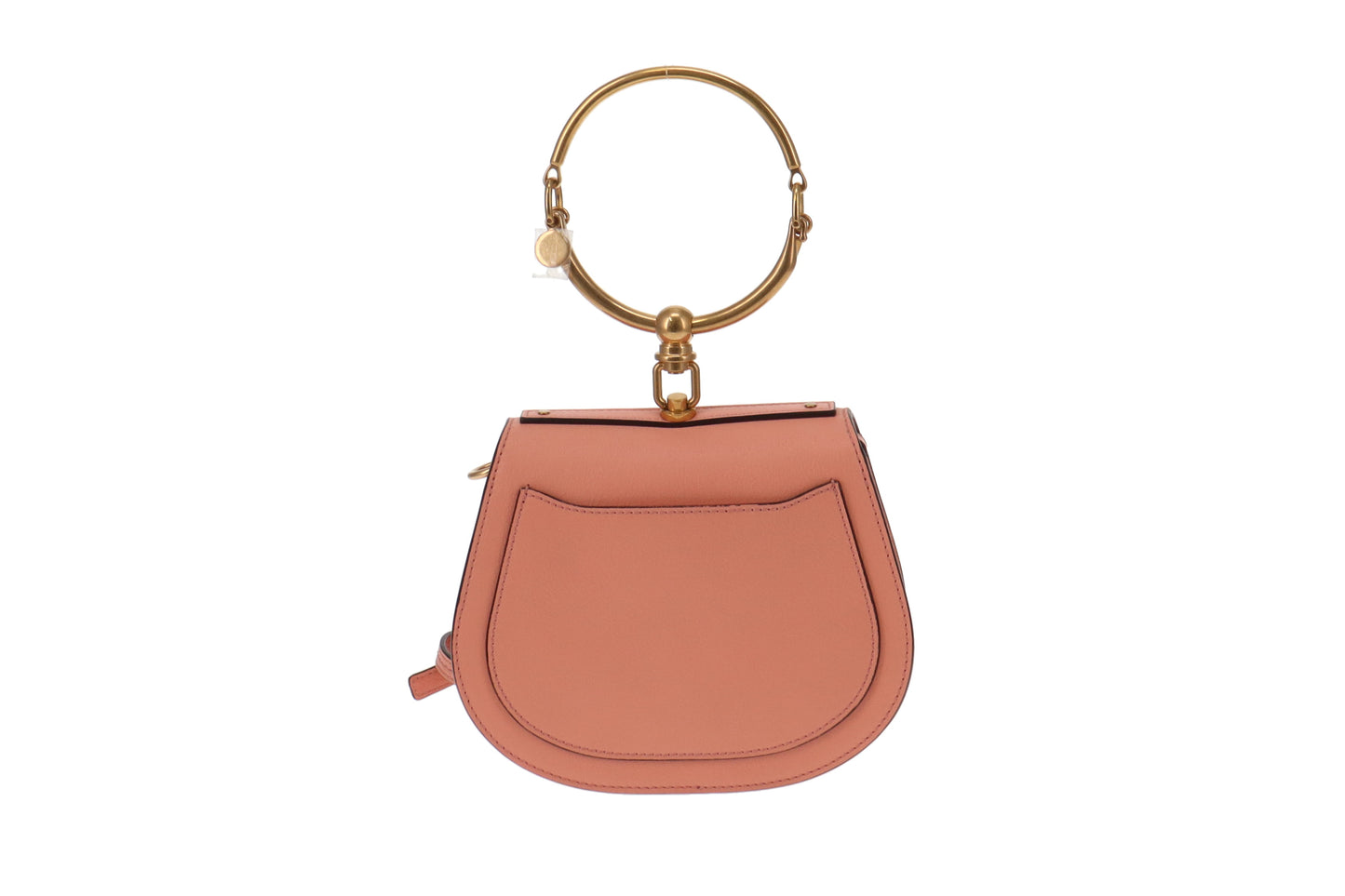 Chloe Pink Calfskin Leather Small Nile Bag