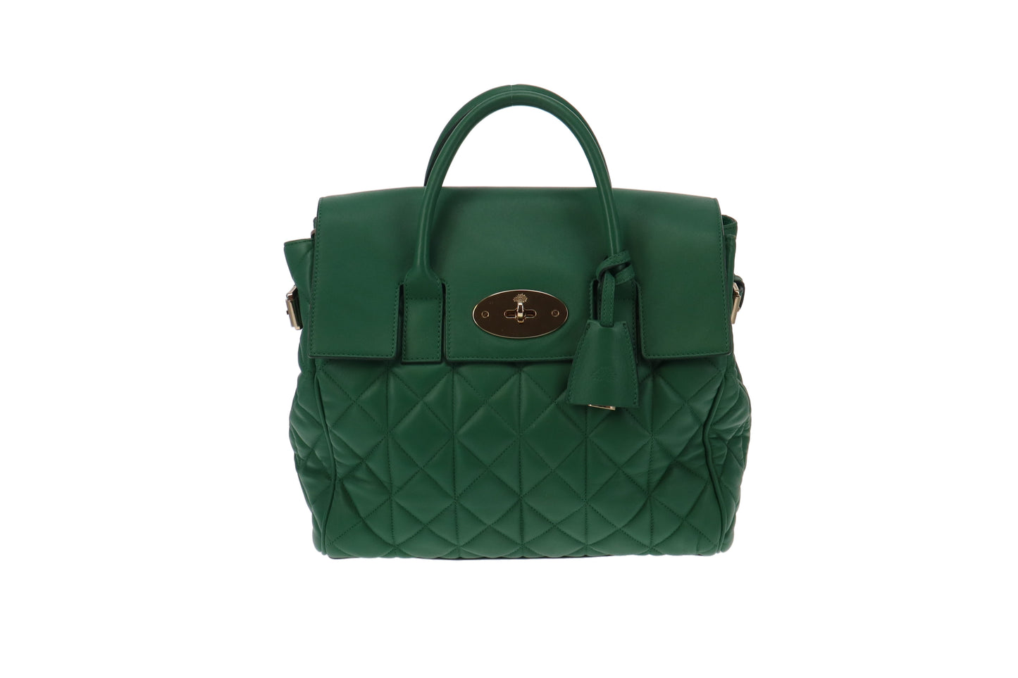 Mulberry Cara Delevigne Large Backpack Emerald Green Quilted Leather