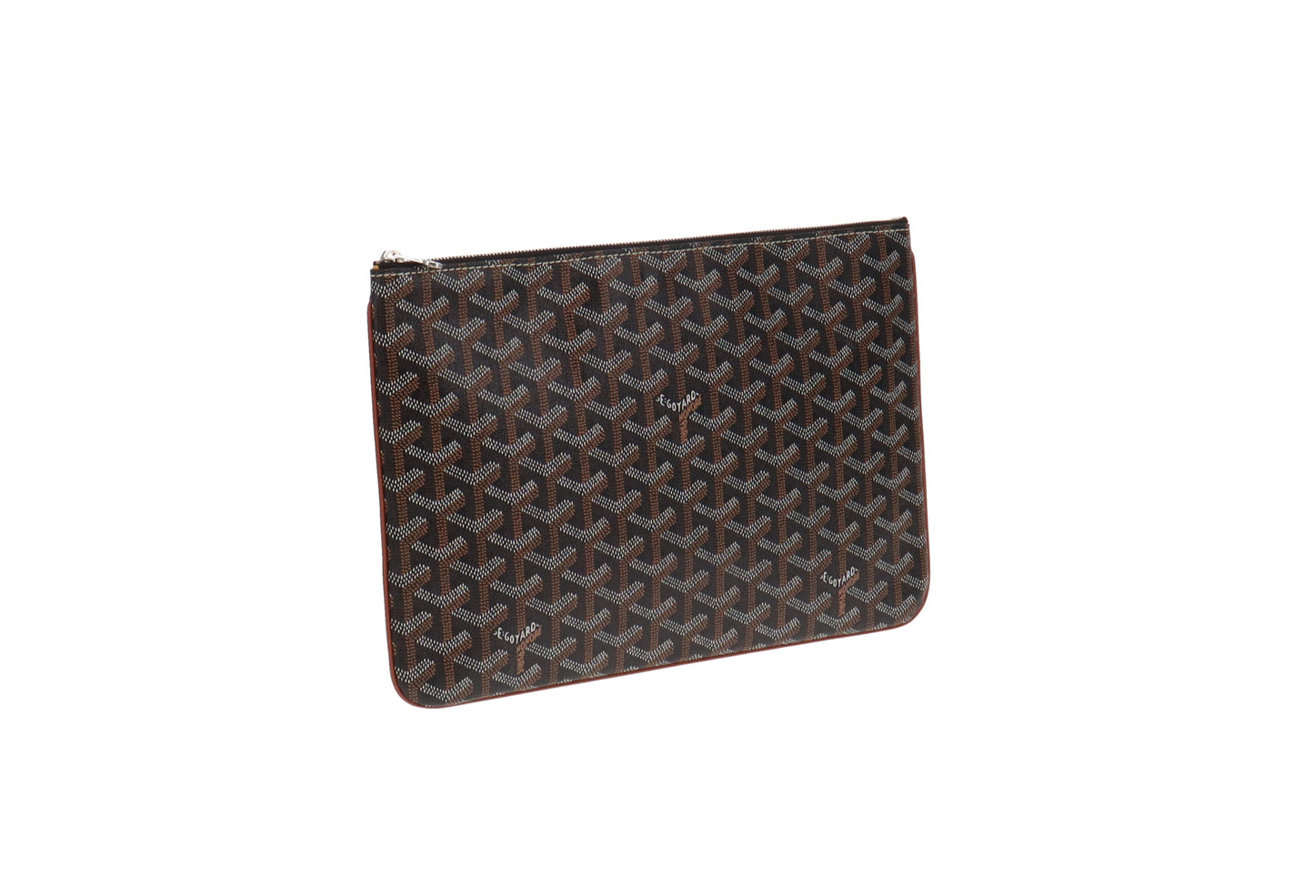 Goyard Goyardine Canvas & Chevroches Calfskin Senat MM