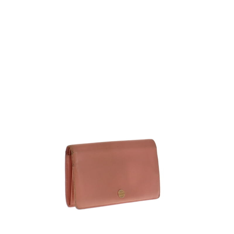 Chanel Salmon Leather Long Flap Wallet 2006