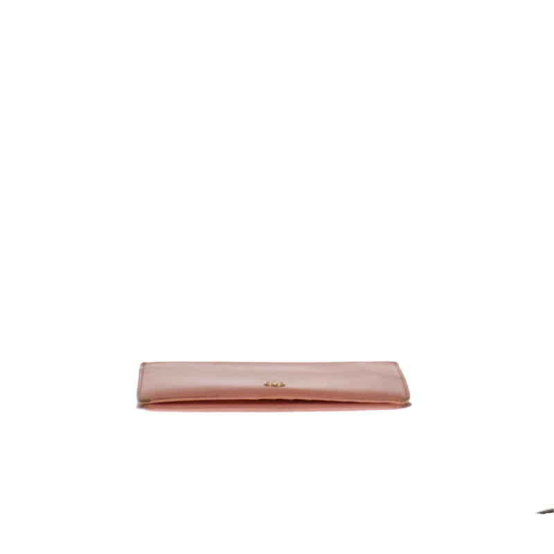 Chanel Salmon Leather Long Flap Wallet 2006