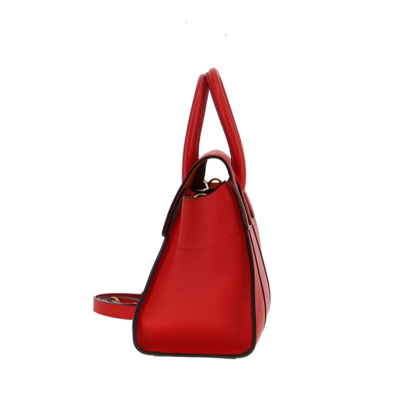Mulberry Small Bayswater With Strap Poppy Red Grained Leather GH