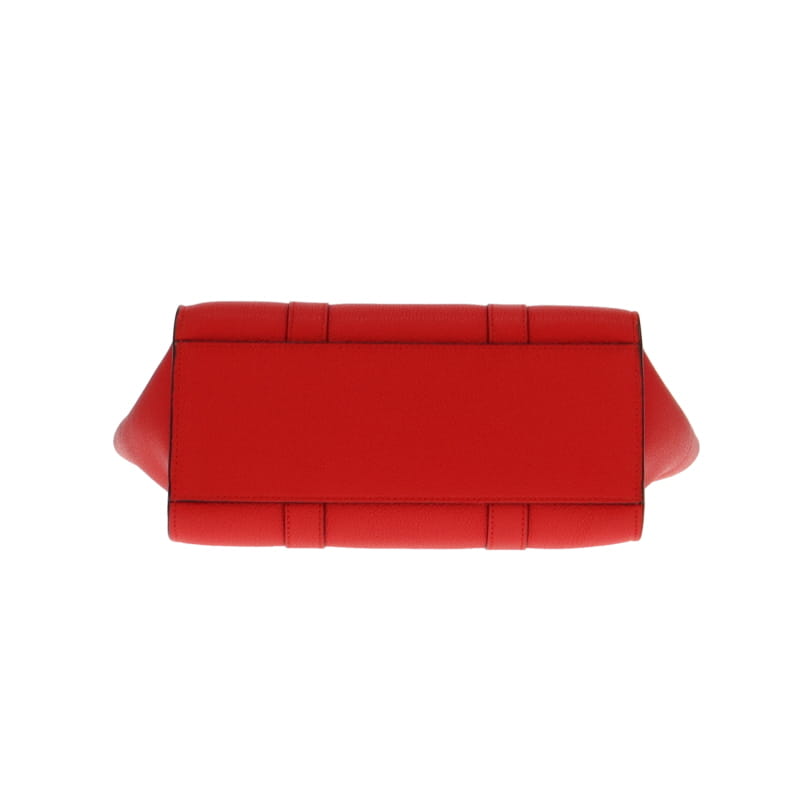 Mulberry Small Bayswater With Strap Poppy Red Grained Leather GH