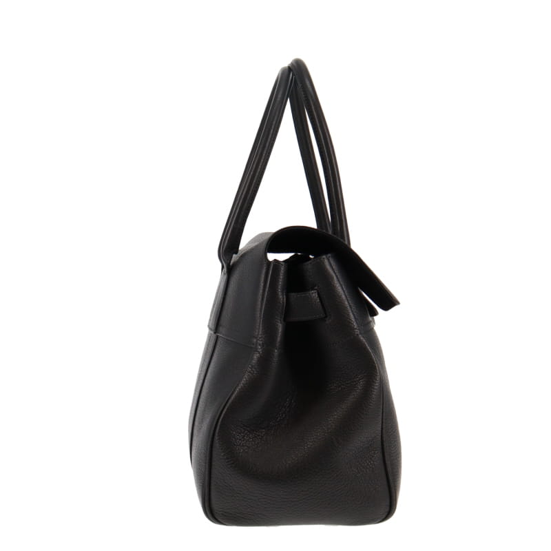 Mulberry Dark Grey Heritage Bayswater With Silver Hardware