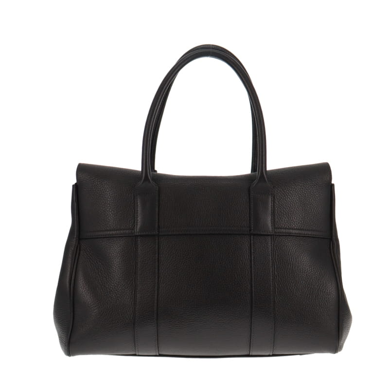Mulberry Dark Grey Heritage Bayswater With Silver Hardware
