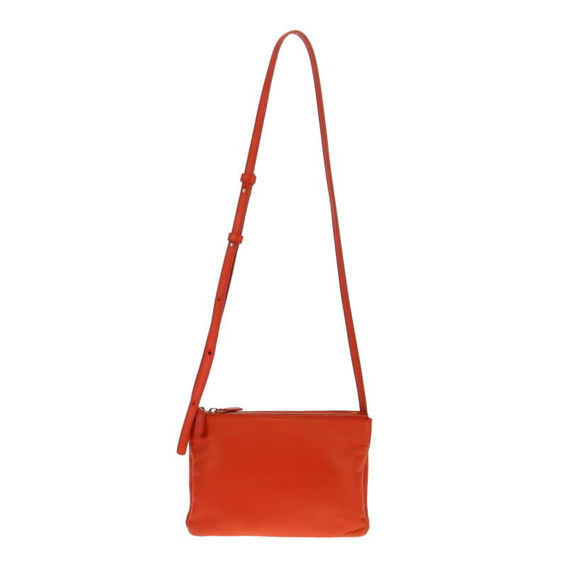 Celine Small Lambskin Trio Orange