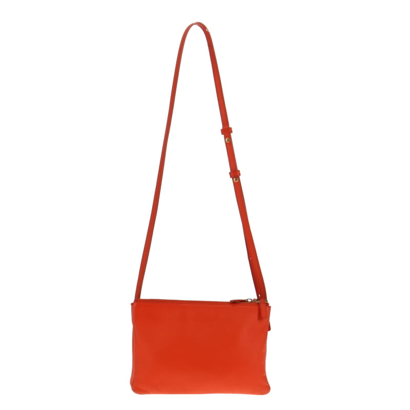 Celine Small Lambskin Trio Orange
