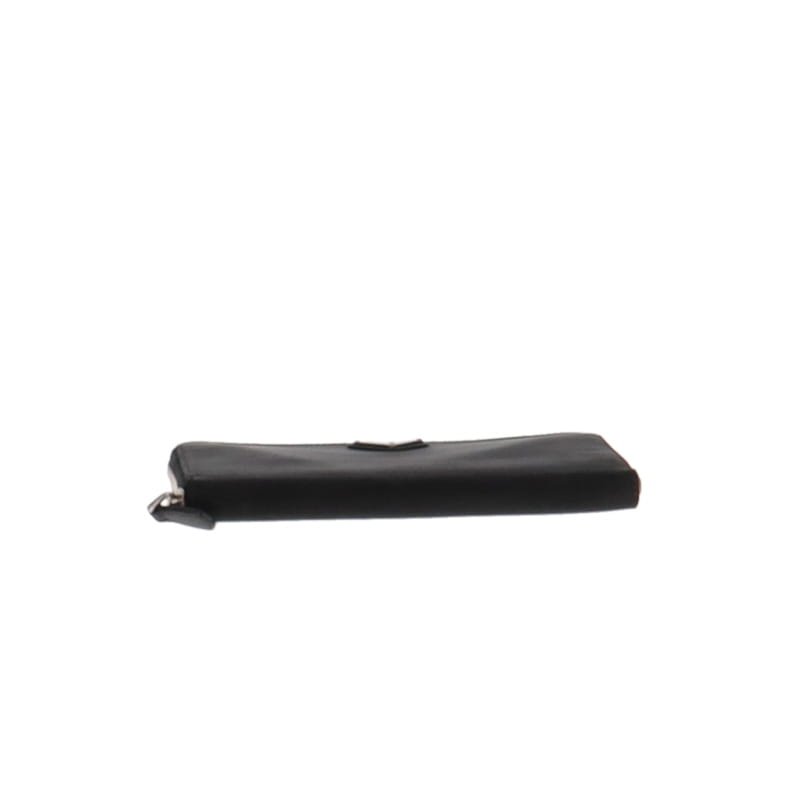 Prada Tessuto Black Long Zip Around Wallet
