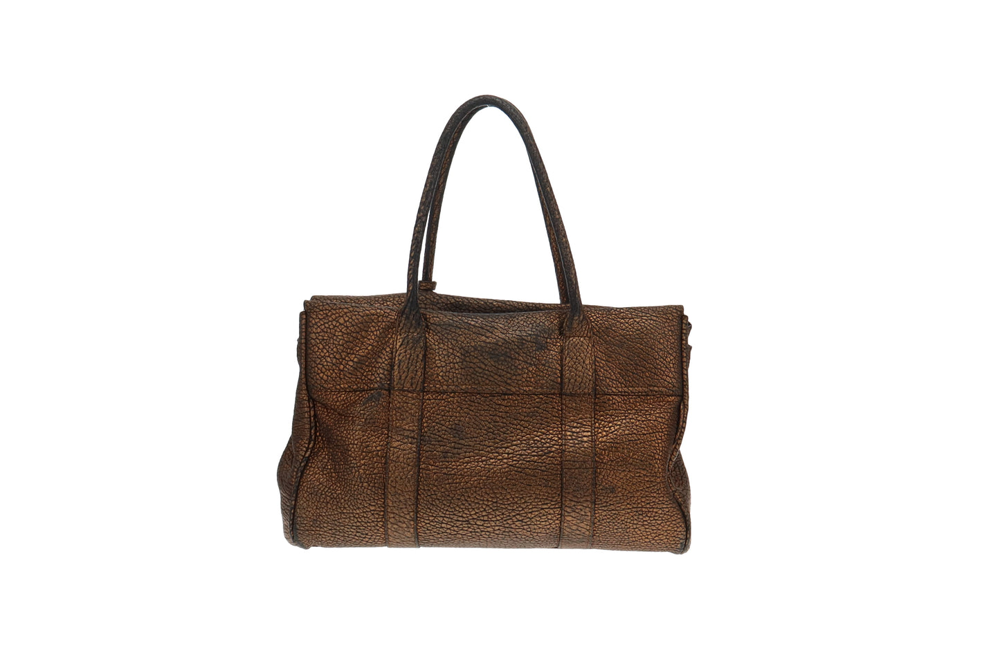 Mulberry Gold Large Grain Rare Bayswater Satchel