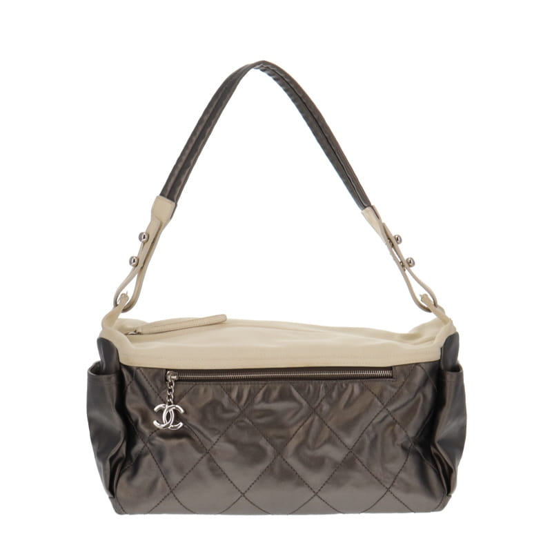 Chanel Paris Biarritz Hobo Coated Canvas & Cotton