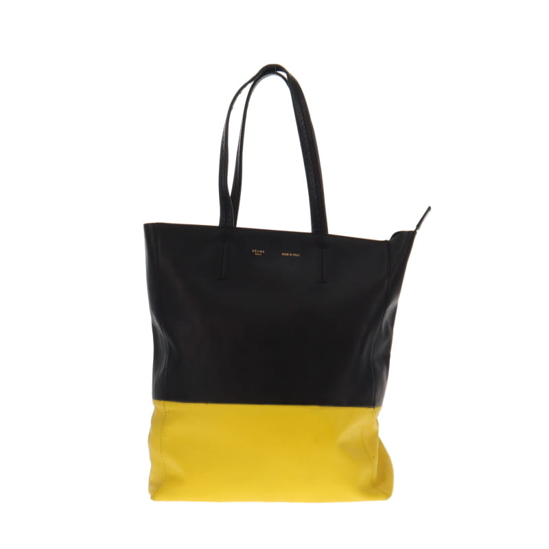 Celine Vertical Cabas Bi-Colour Yellow & Black