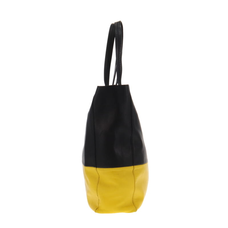 Celine Vertical Cabas Bi-Colour Yellow & Black