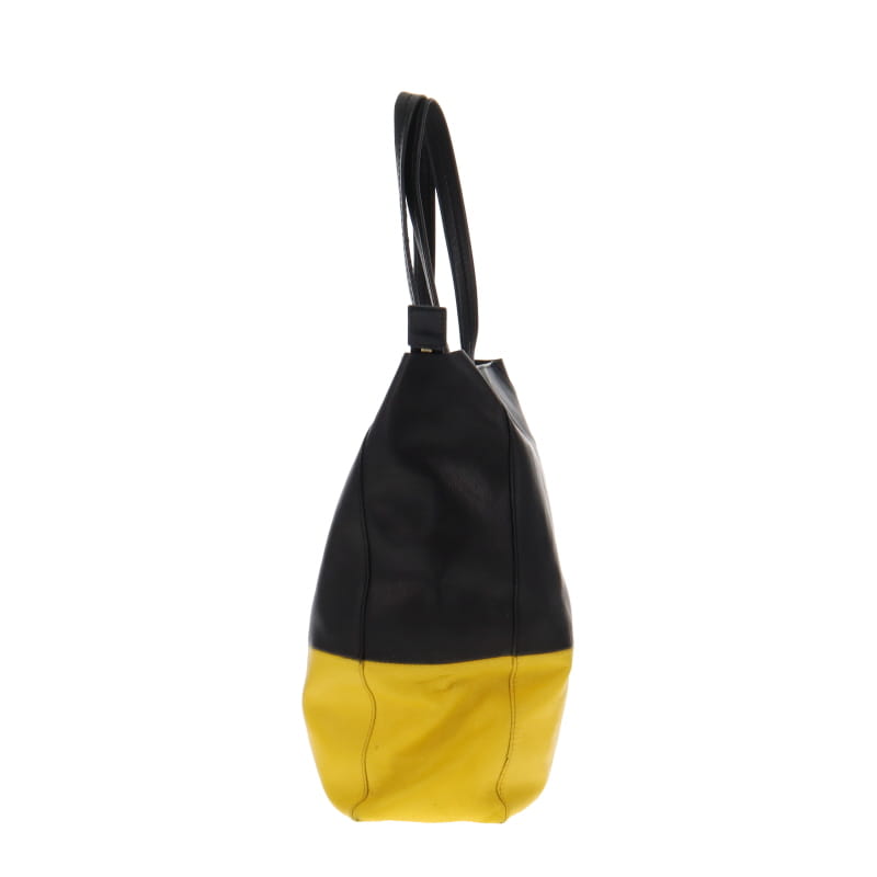 Celine Vertical Cabas Bi-Colour Yellow & Black