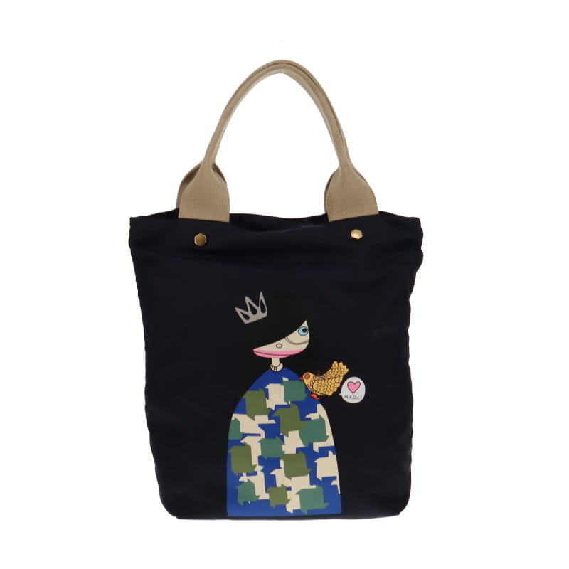 Marc by Marc Jacobs Miss Marc Navy Nylon Tote (2)