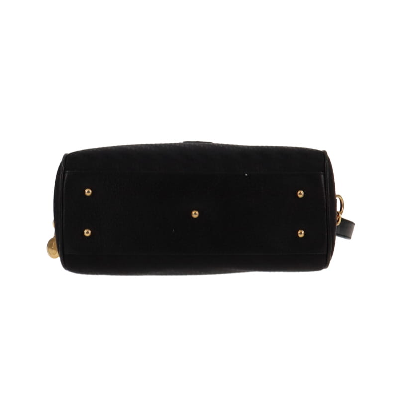 Gucci Vintage Nylon & Leather GG Bowling Bag Small