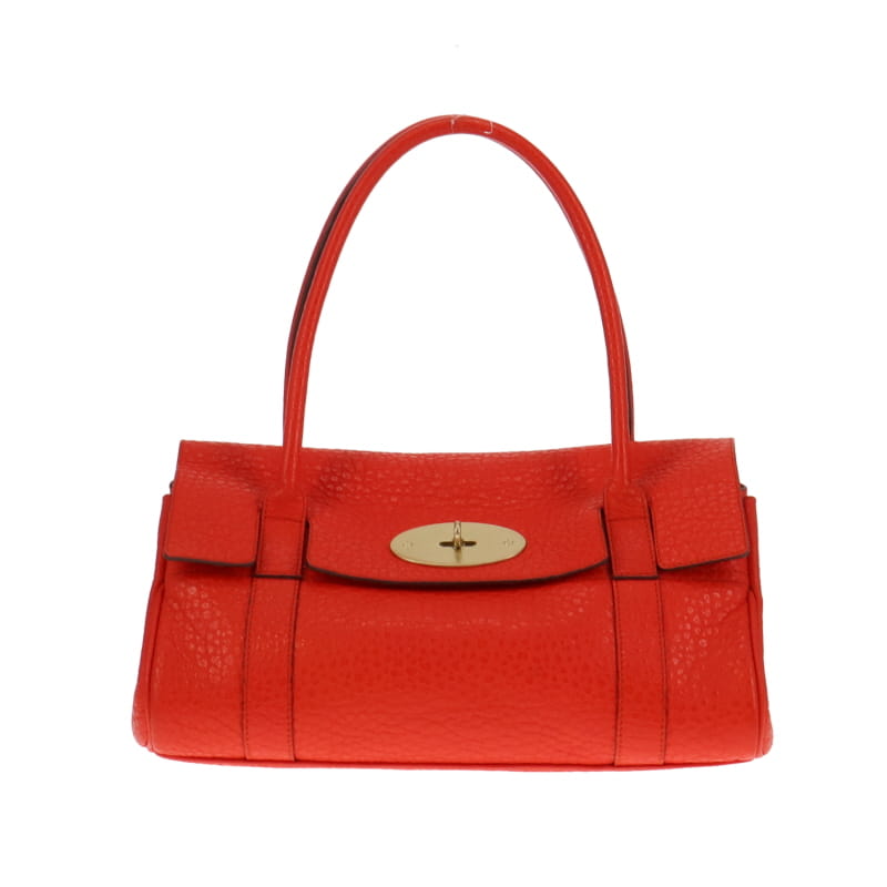 Mulberry Orange Leather East West Bayswater