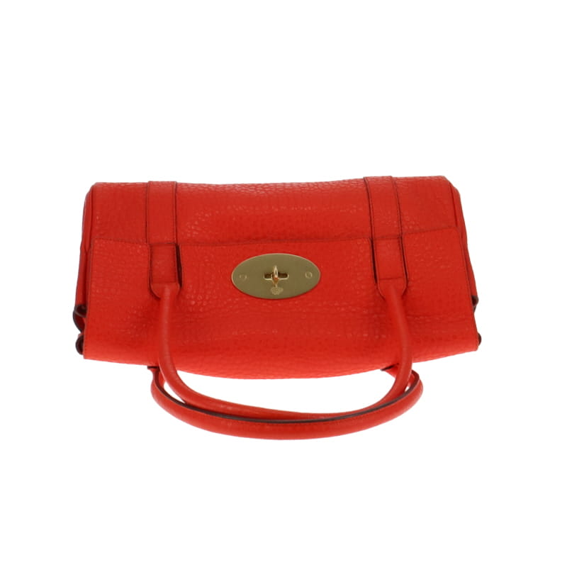 Mulberry Orange Leather East West Bayswater