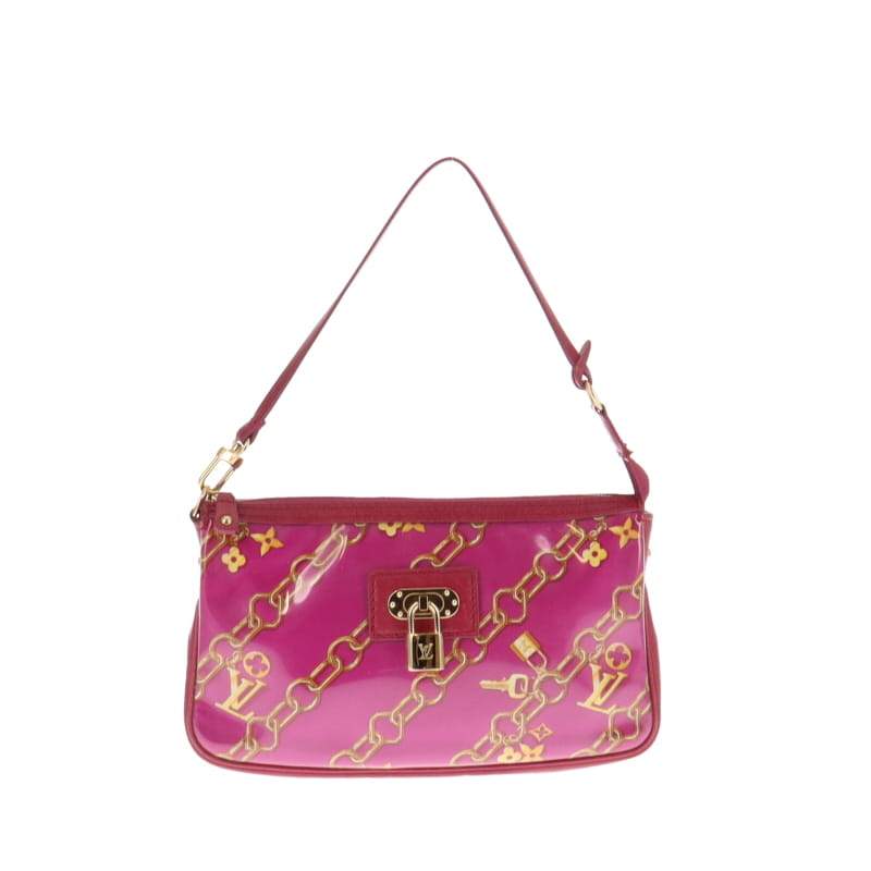 Louis Vuitton Limited Edition Monogram Charms Pochette Accessoires Fuchsia Bags Louis Vuitton