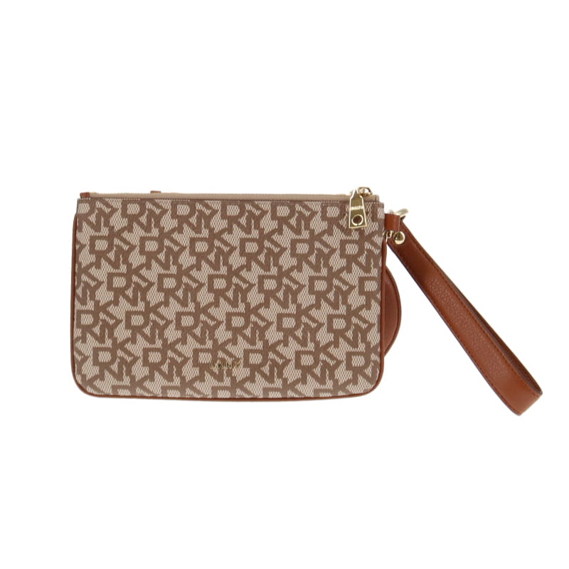 DKNY Triple Pouch Monogram & Leather