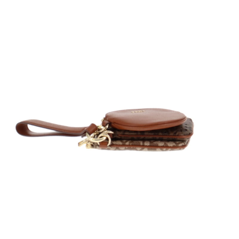 DKNY Triple Pouch Monogram & Leather