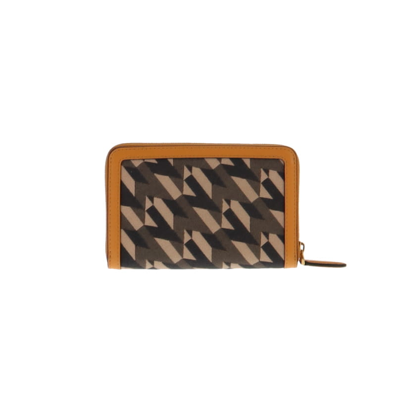 Mulberry Medium Zip Around Wallet Monogram Deep Amber
