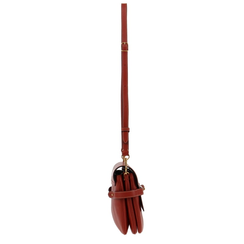 Mulberry Belted Bayswater Satchel Silky Calf Rust