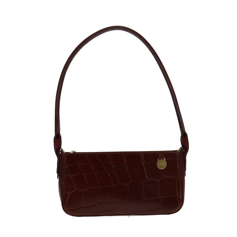 Mulberry Vintage Dark Brown Congo Leather Shoulder Bag