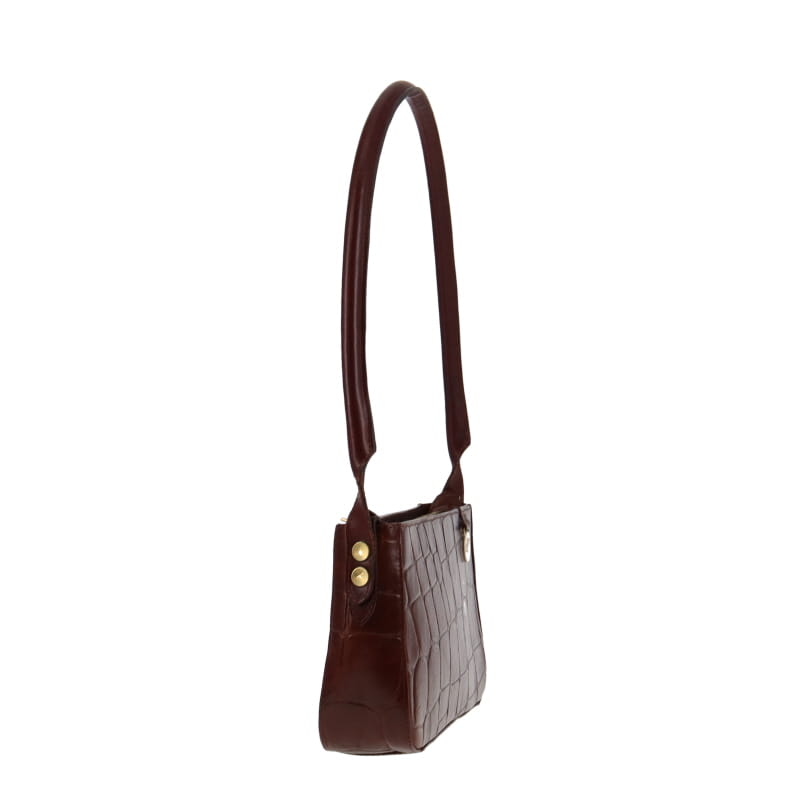 Mulberry Vintage Dark Brown Congo Leather Shoulder Bag